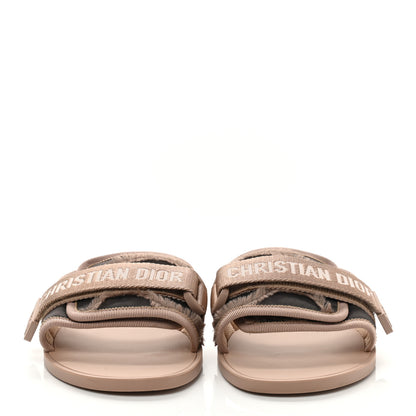 Christian Dior Nylon Camouflage Dio(r)evolution Slide Sandals 39 Nude 2 of 8