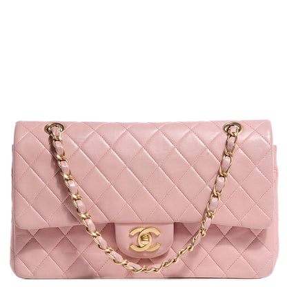Chanel Lambskin Quilted Medium Double Flap Light Pink 1 of 8