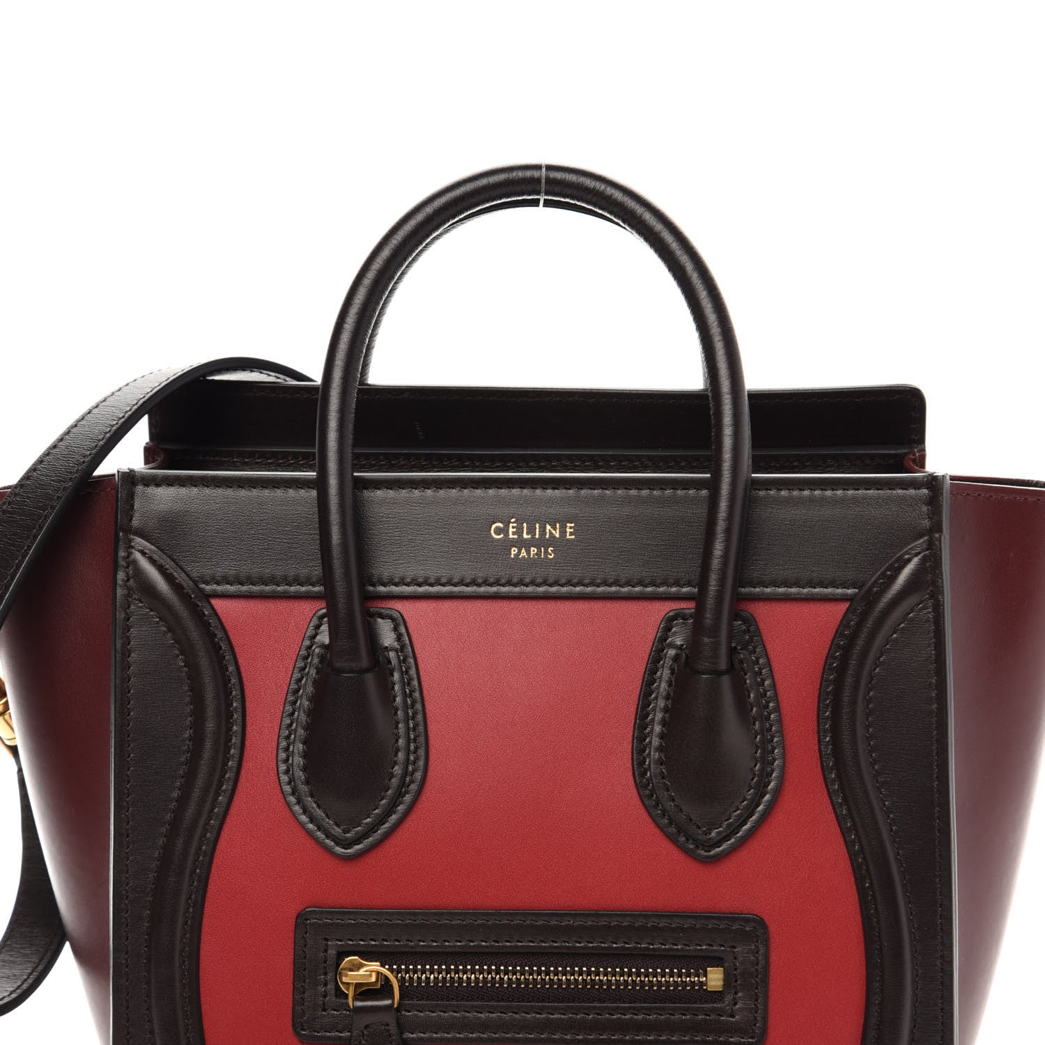 Celine Smooth Calfskin Nano Tri-Color Luggage Orchid 9 of 9