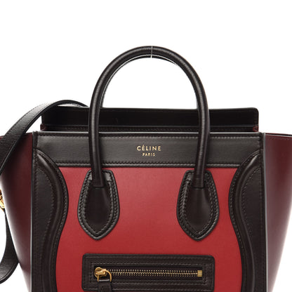 Celine Smooth Calfskin Nano Tri-Color Luggage Orchid 9 of 9
