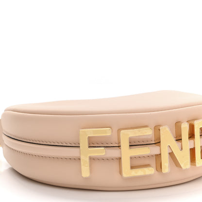Fendi Vitello Grace Matte Nano Fendigraphy Hobo Charm Light Rose 8 of 9