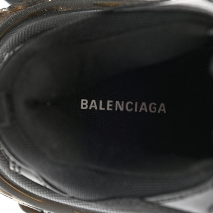 Balenciaga Fabric Mesh Clear Sole Womens Triple S Sneakers 38 Black 7 of 10