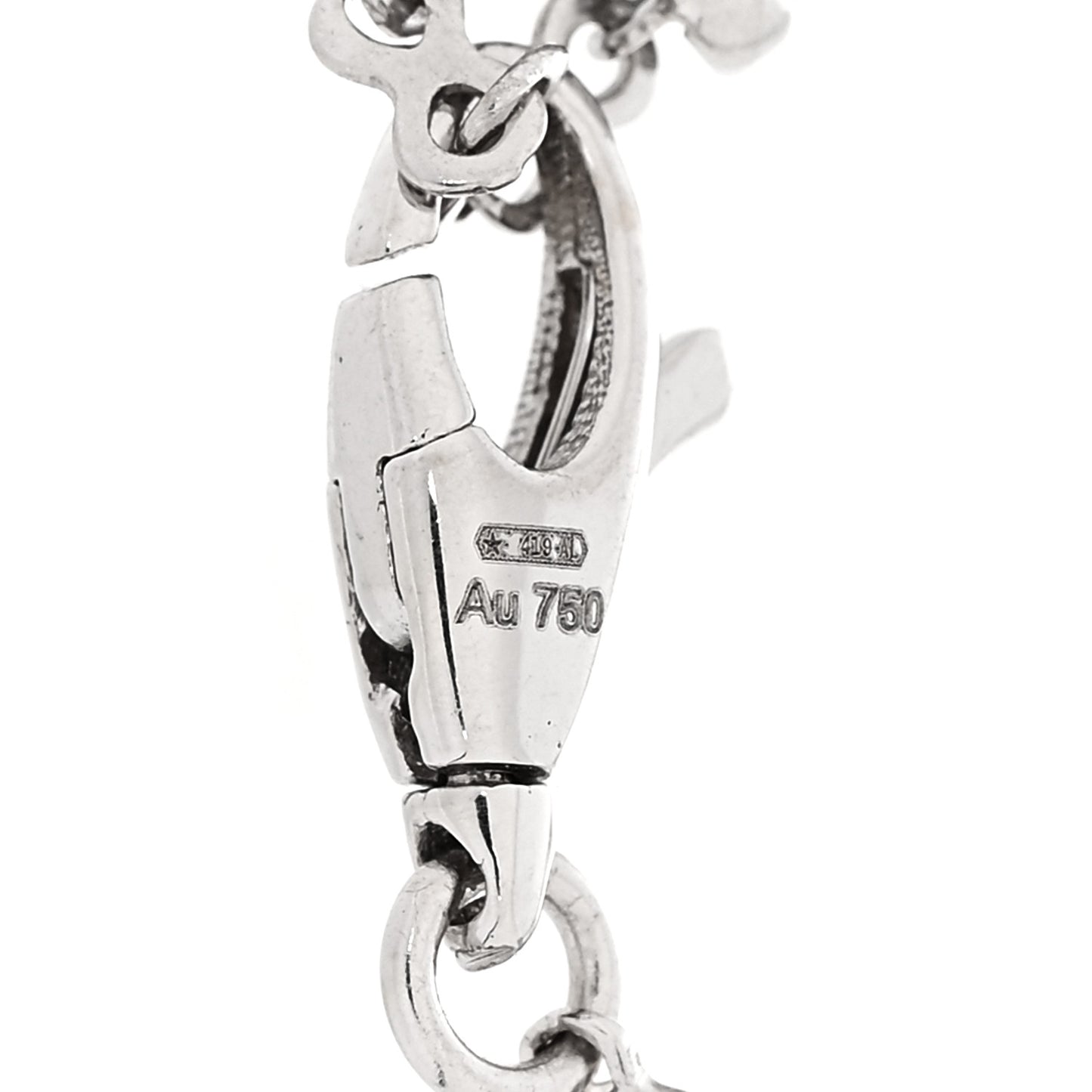 18K White Gold Diamond Flora GG Bracelet