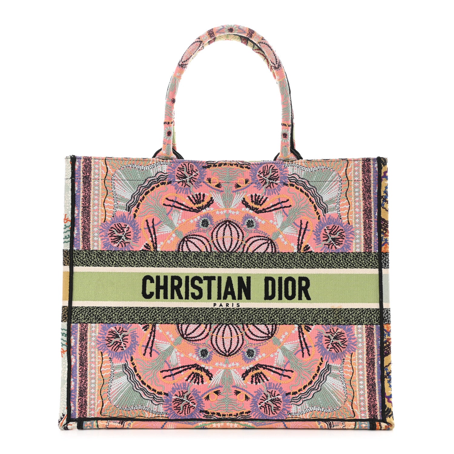Christian Dior Canvas Embroidered Large In Lights Book Tote Multicolor 1 of 11