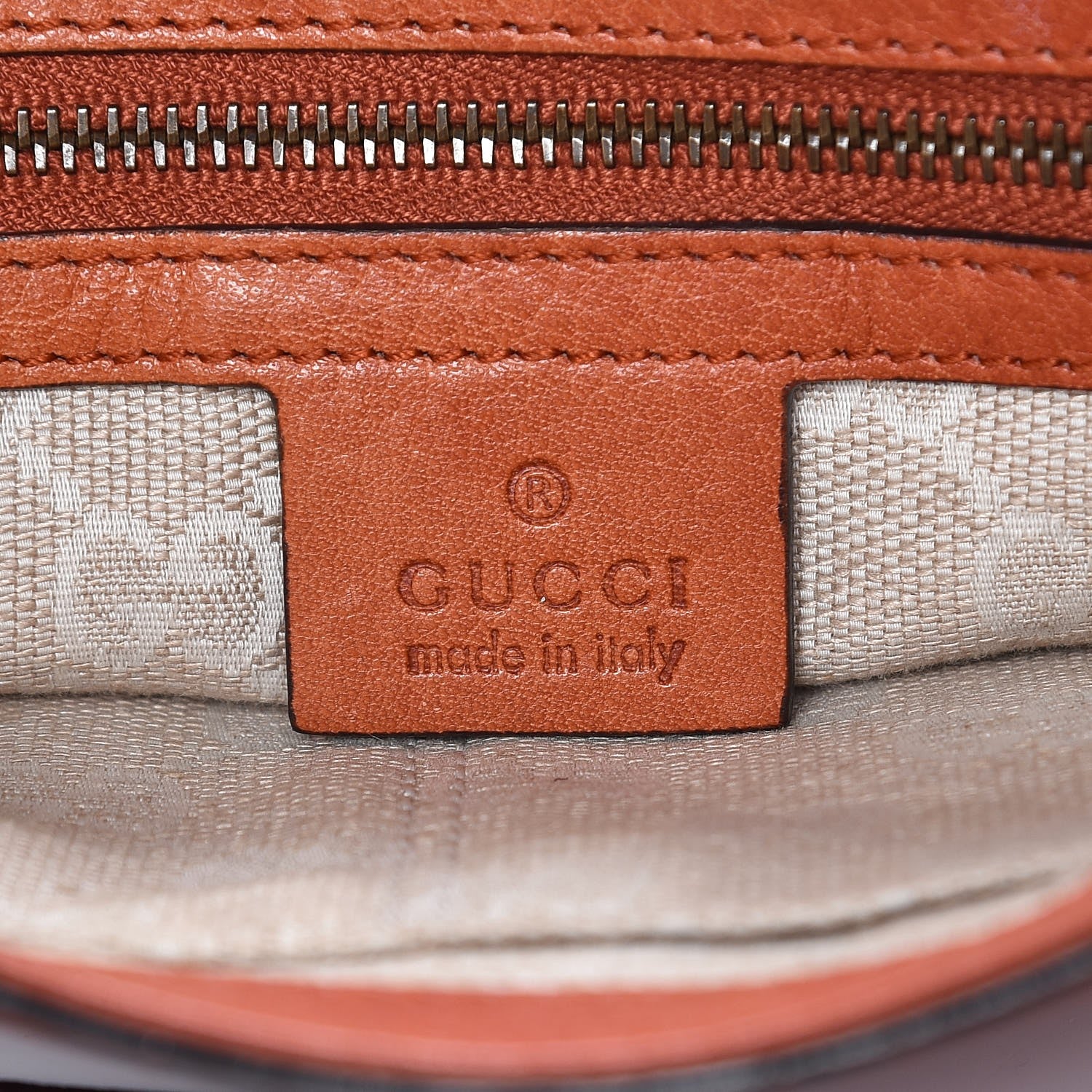 Gucci Calfskin Harness Shoulder Bag New Rust 6 of 20