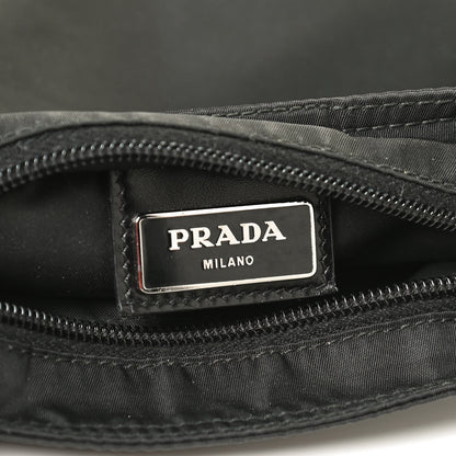 Prada Nylon Vela Flat Messenger Bag Black 6 of 10