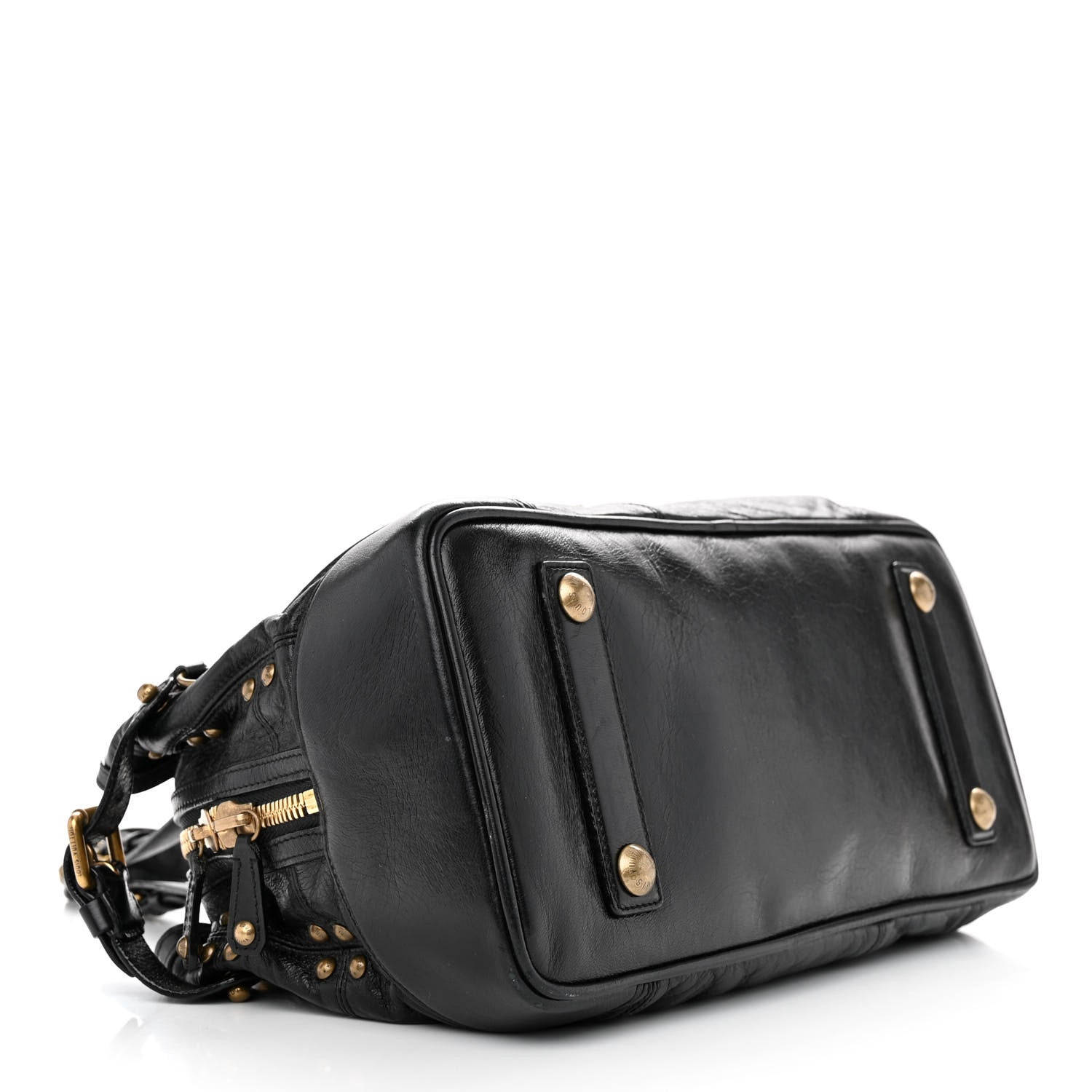 Louis Vuitton Lambskin Riveting Black 4 of 12