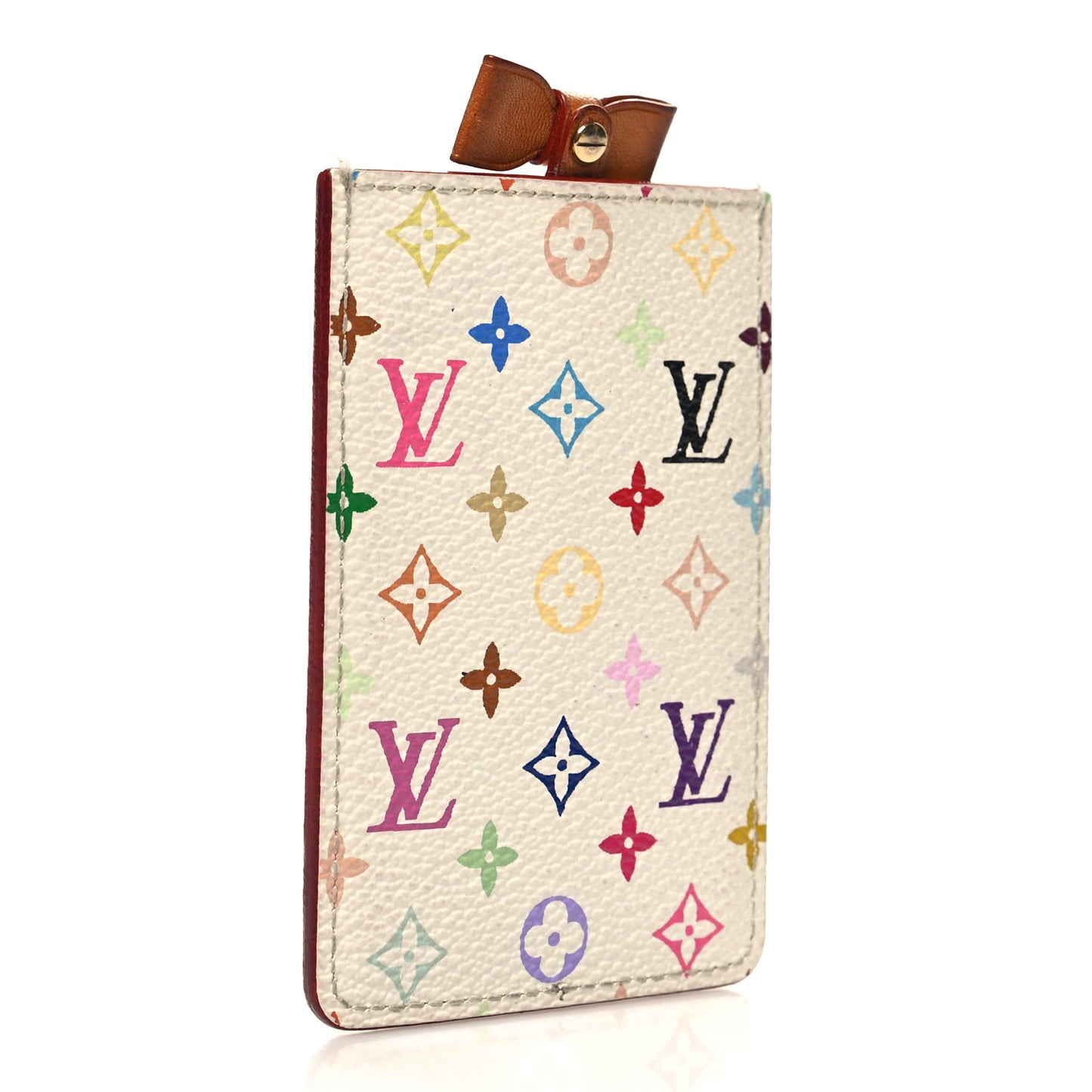 Monogram Multicolor Mirror and Case Pouch White
