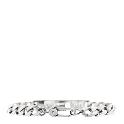 Gucci Sterling Silver GucciGhost Hamlet Skull ID Chain Bracelet 2 of 3