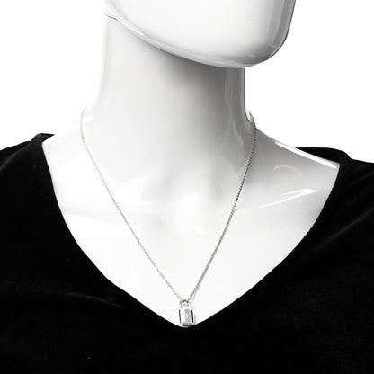 Louis Vuitton Sterling Silver Lockit Necklace 2 of 4