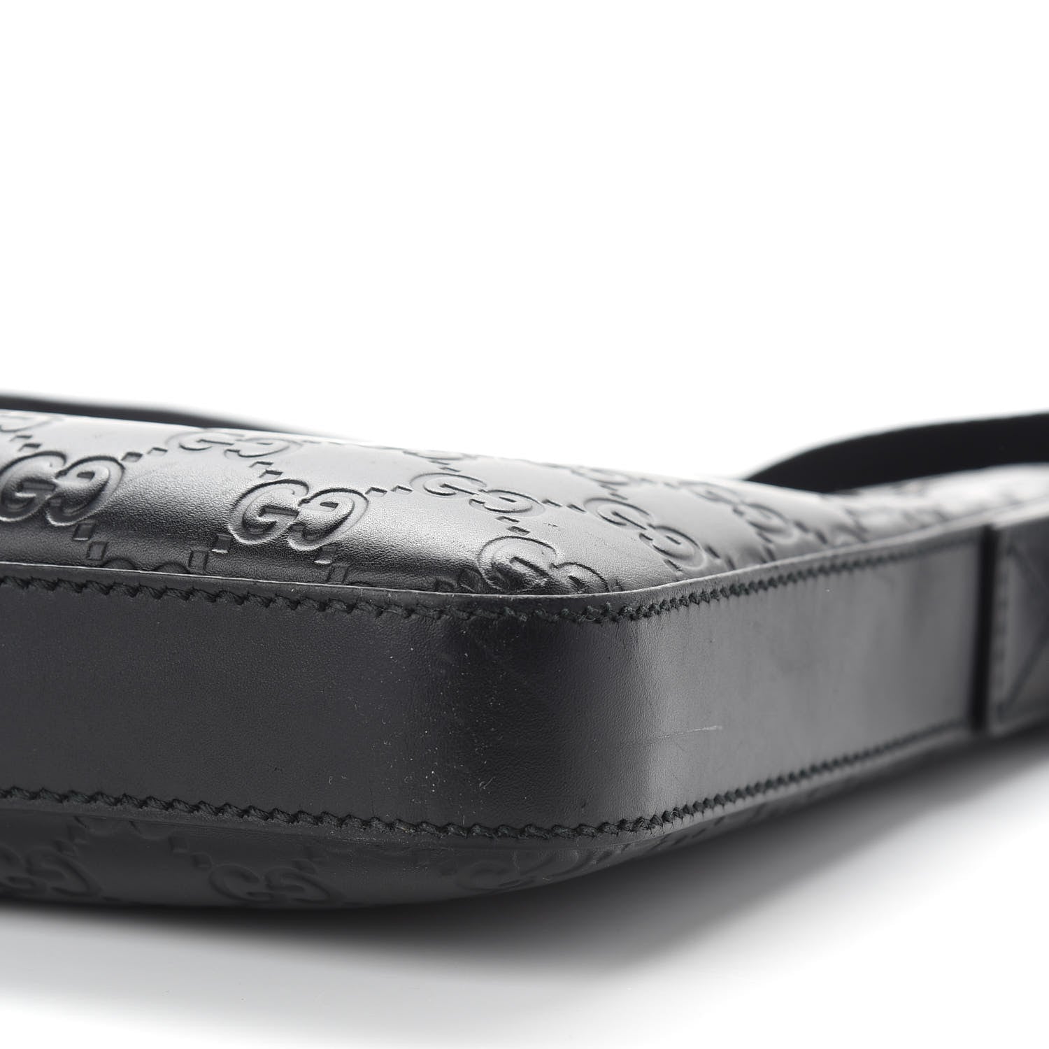 Gucci Guccissima Signature Small Messenger Bag Black 8 of 10