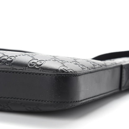 Gucci Guccissima Signature Small Messenger Bag Black 8 of 10