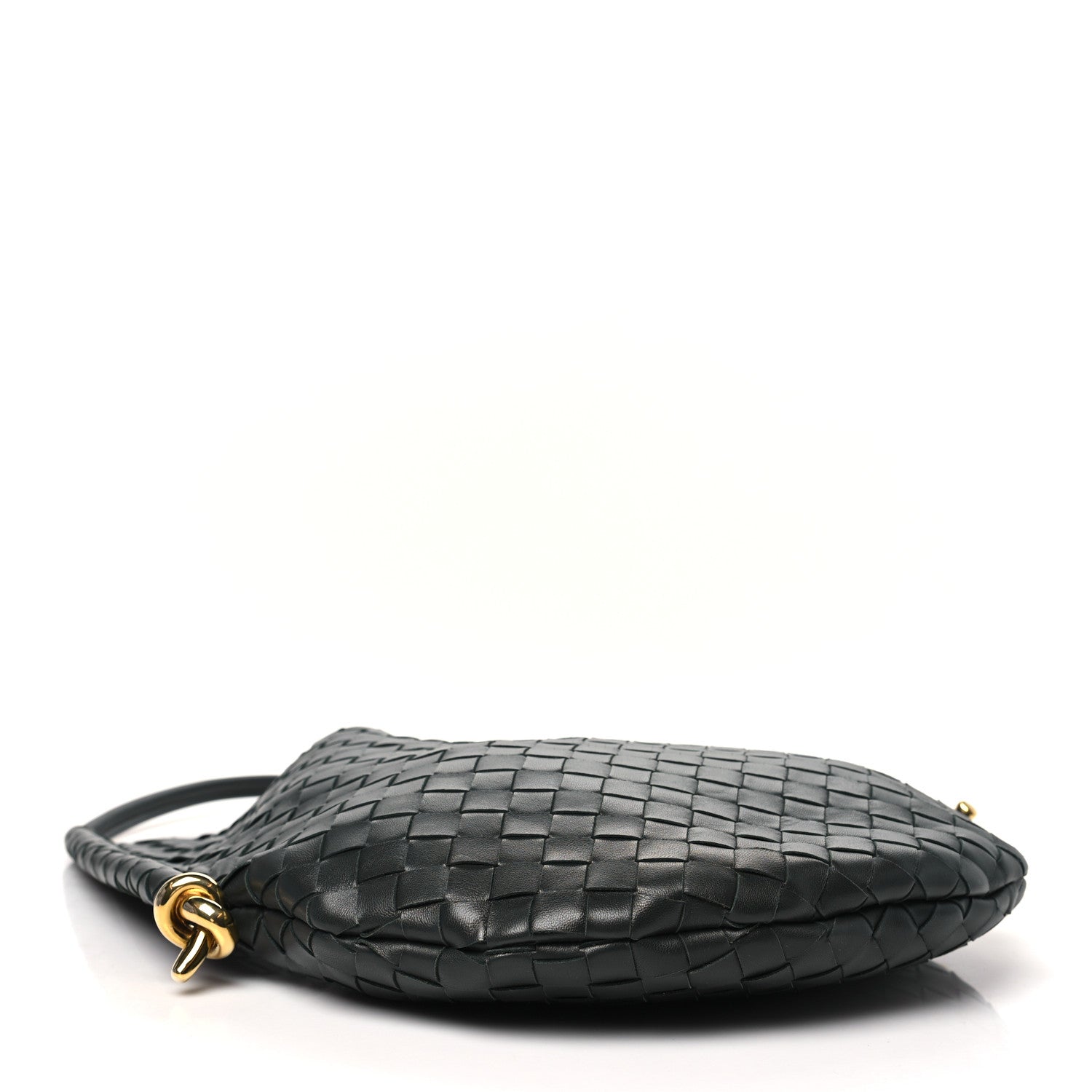 Bottega Veneta Nappa Intrecciato Medium Solstice Hobo Dark Green Bottega Veneta Nappa Intrecciato Medium Solstice Hobo Dark Green