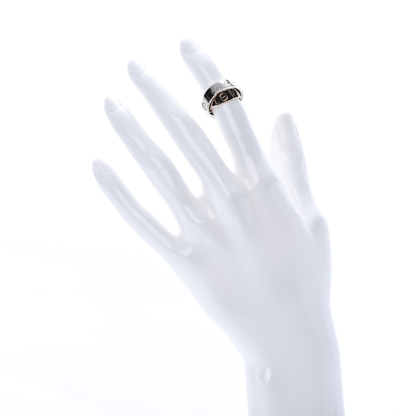 18K White Pink Gold 5.5mm Astro LOVE Ring 47 4