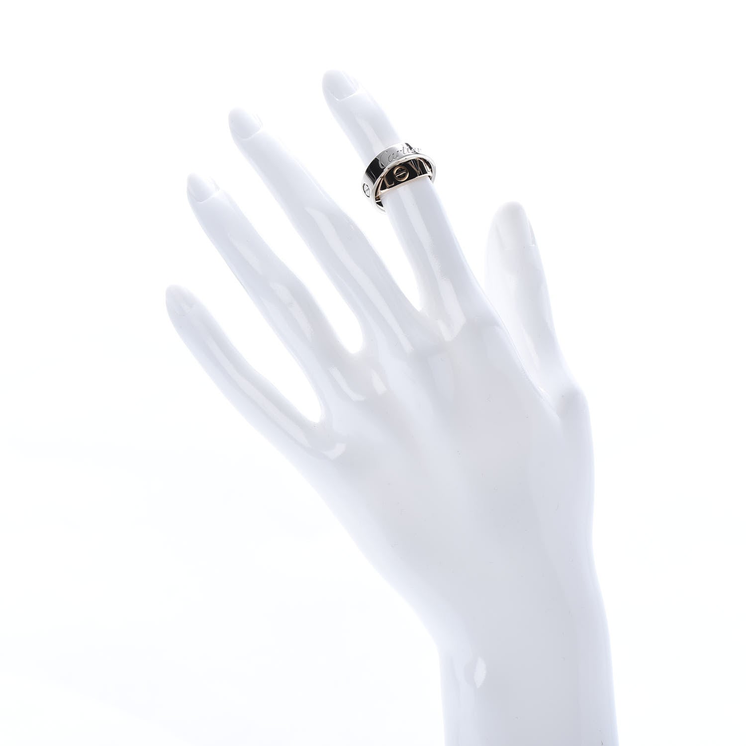 Cartier 18K White Pink Gold 5.5mm Astro LOVE Ring 47 4 2 of 7