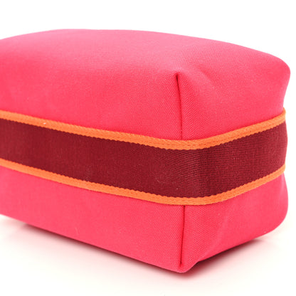 Hermes Canvas Small Bride-A-Brac Pouch Hibiscus 9 of 9