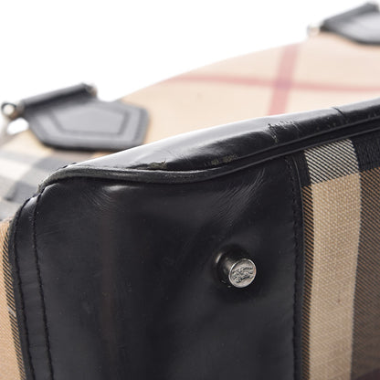 Burberry Supernova Check Patent Bowling Bag Black 21 of 22