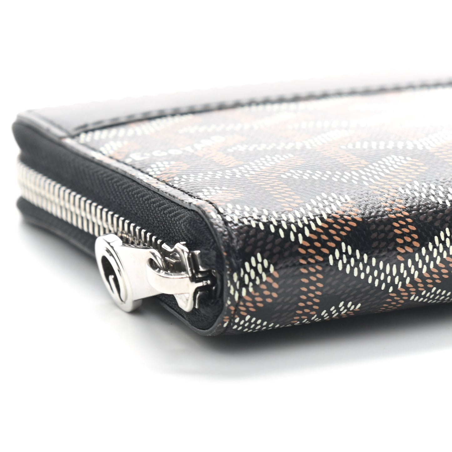 Goyardine Matignon Zip Around GM Wallet Black