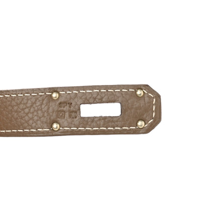 Hermes Taurillon Clemence Jypsiere 34 Etoupe 7 of 12