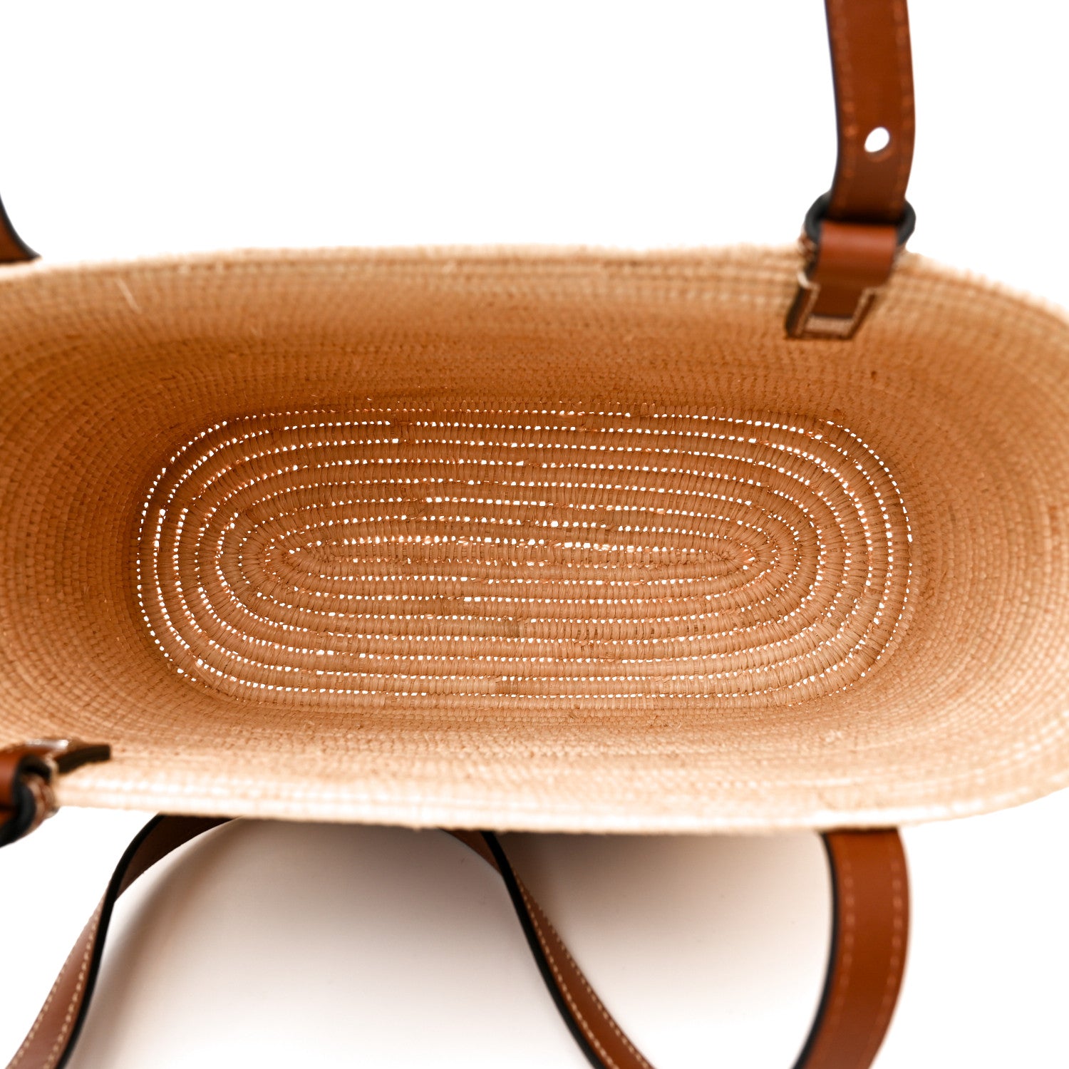 Loewe Raffia Small Square Basket Tote Bag Natural Tan 5 of 12