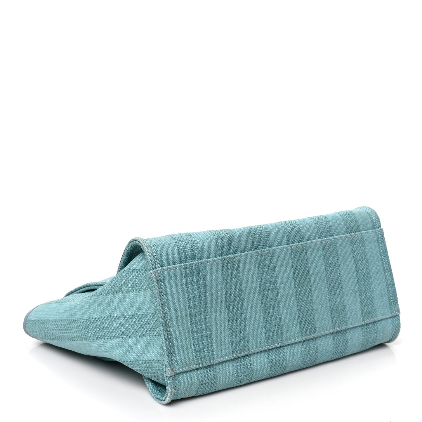 Mixed Fibers Striped Medium Deauville Tote Blue
