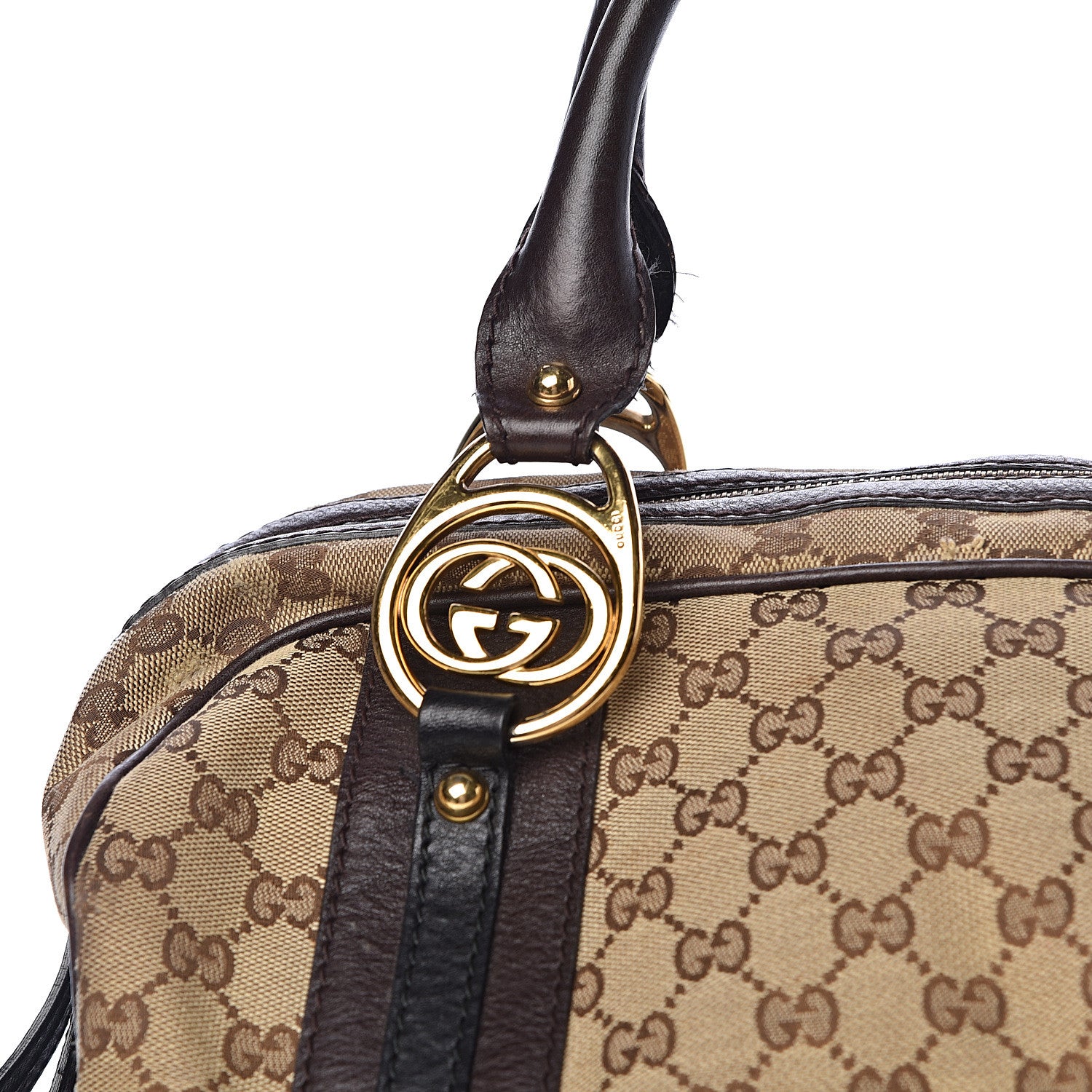 Gucci Monogram Medium Interlocking Icon Tote Dark Brown 9 of 21