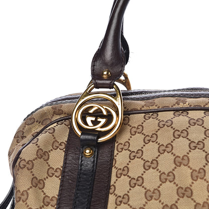 Gucci Monogram Medium Interlocking Icon Tote Dark Brown 9 of 21