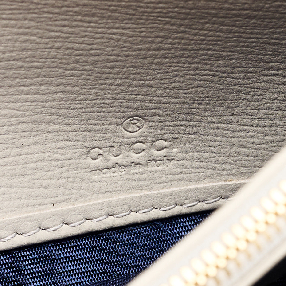 Gucci GG Supreme Monogram Textured Calfskin Web Jackie 1961 Chain Wallet Beige Ebony Mystic White 5 of 7