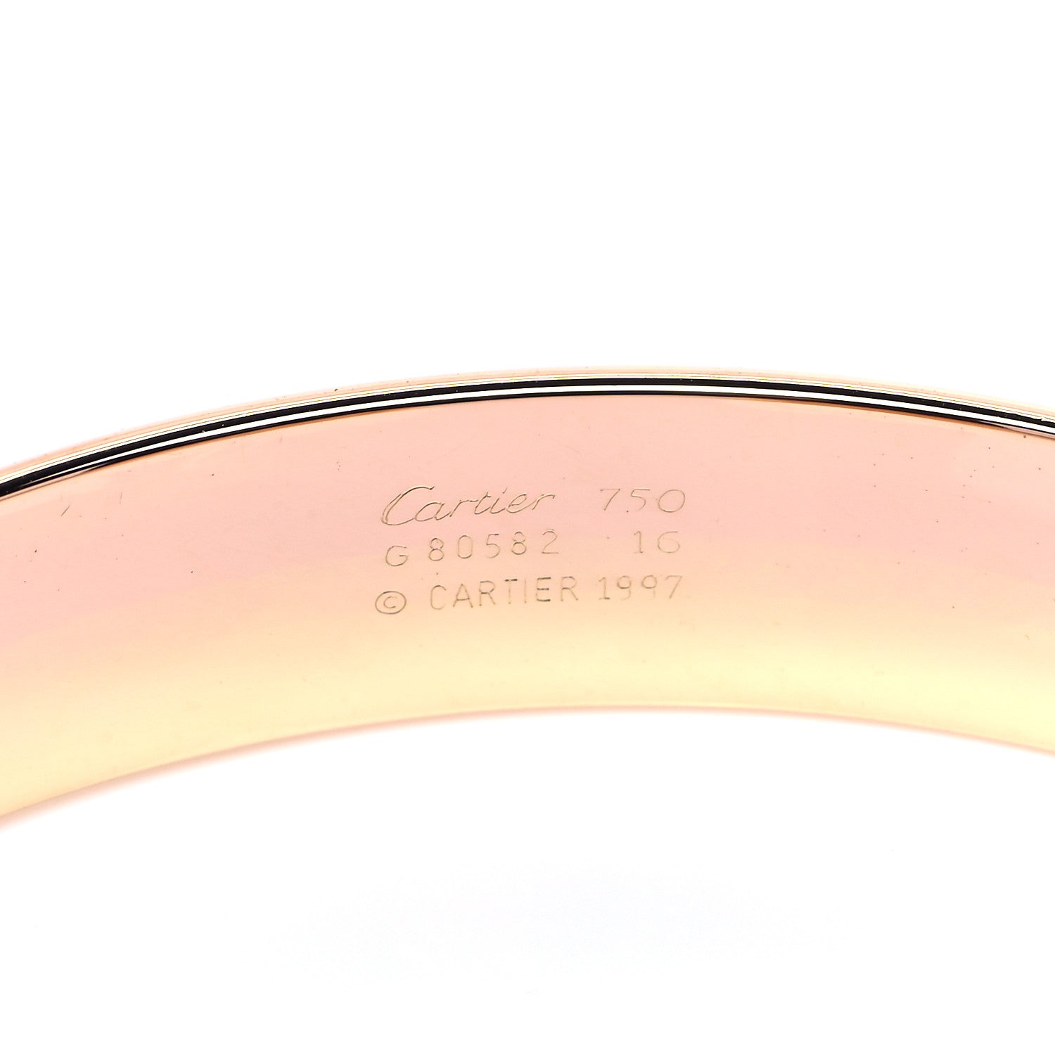Cartier 18K Pink Yellow White Gold Trinity De Cartier Cuff Bracelet 4 of 4