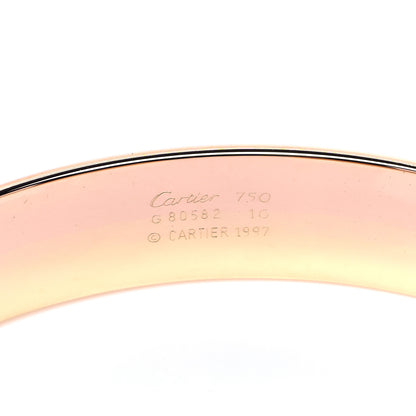 Cartier 18K Pink Yellow White Gold Trinity De Cartier Cuff Bracelet 4 of 4