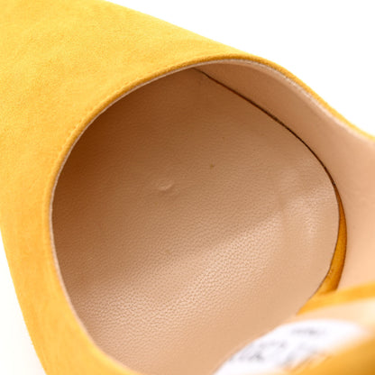 Jimmy Choo Suede Romy 85 Pumps 36 Yellow 10 of 10