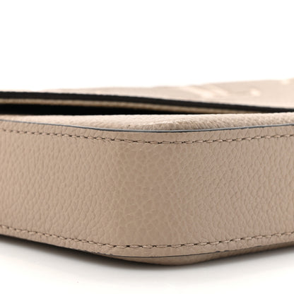 Louis Vuitton Empreinte Monogram Giant Felicie Pochette Tourterelle Creme 11 of 14