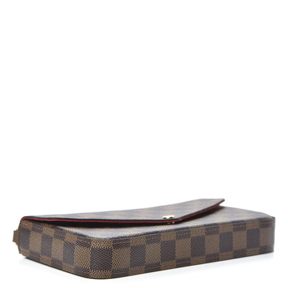 Louis Vuitton Damier Ebene Pochette Felicie Chain Wallet 4 of 8