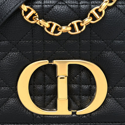 Christian Dior Calfskin Cannage Small Caro Bag Black 8 of 10