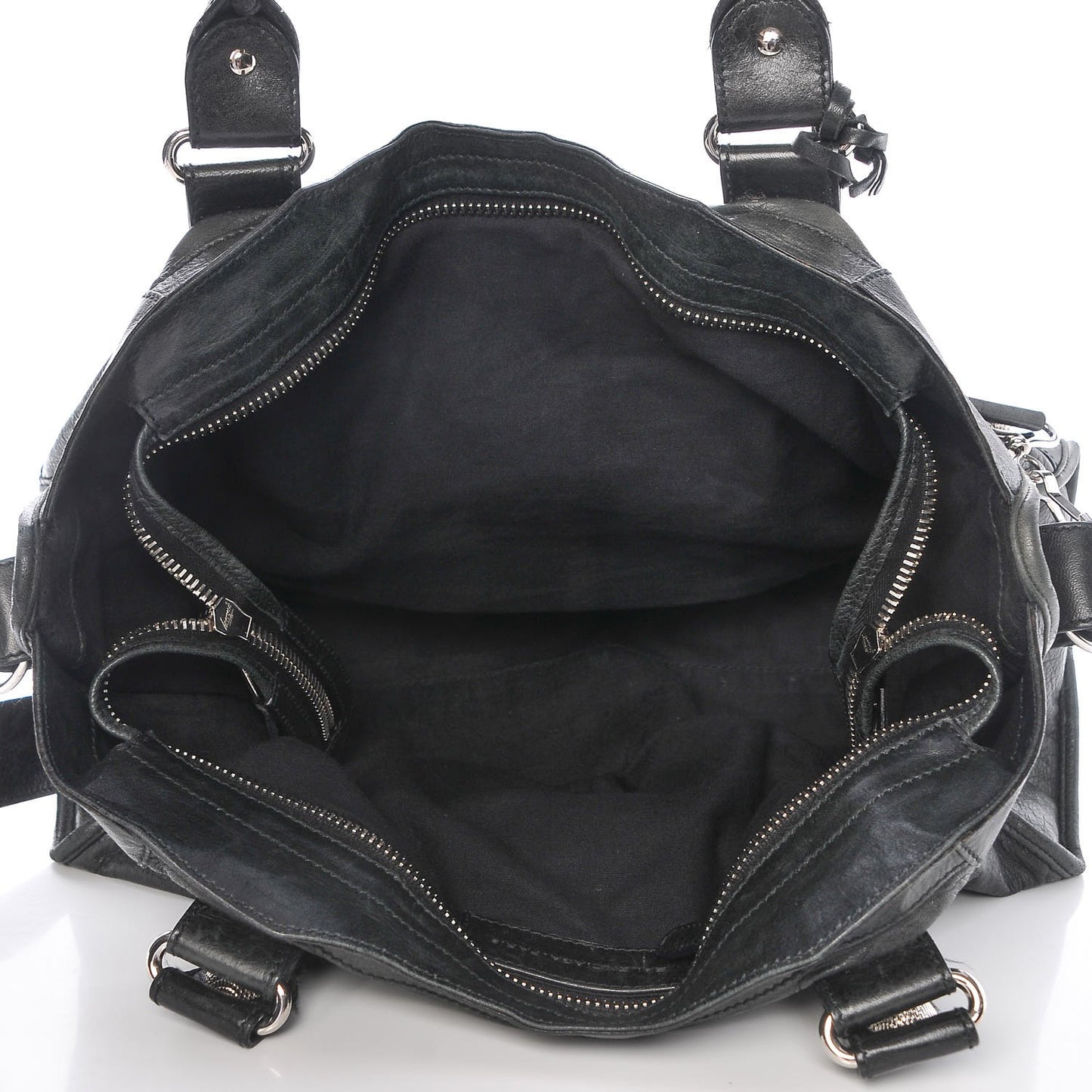 Agneau Giant 21 Silver Hardware Part Time Black