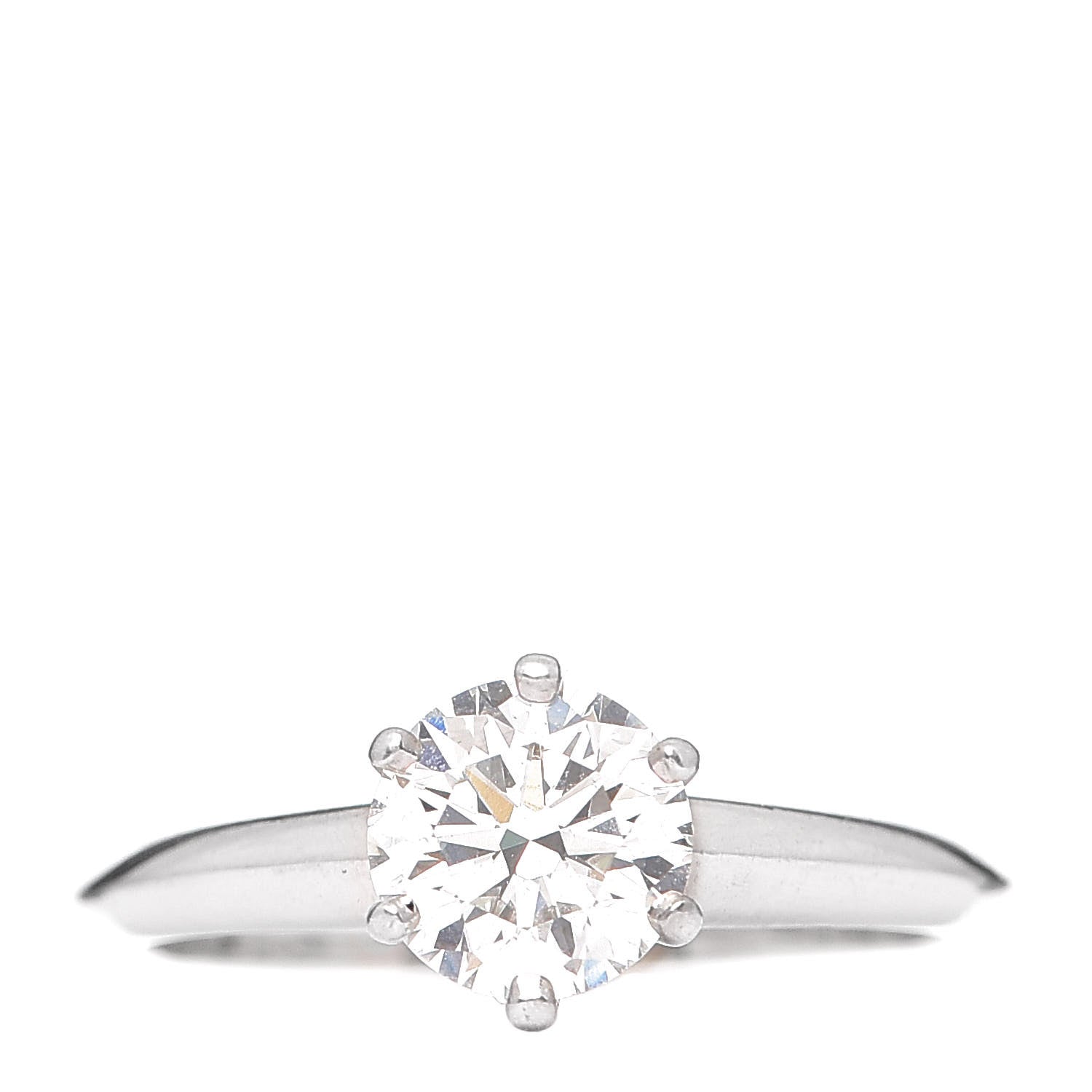 Tiffany Platinum Diamond 1.17ct Solitaire Engagement Ring 54 7 1 of 7