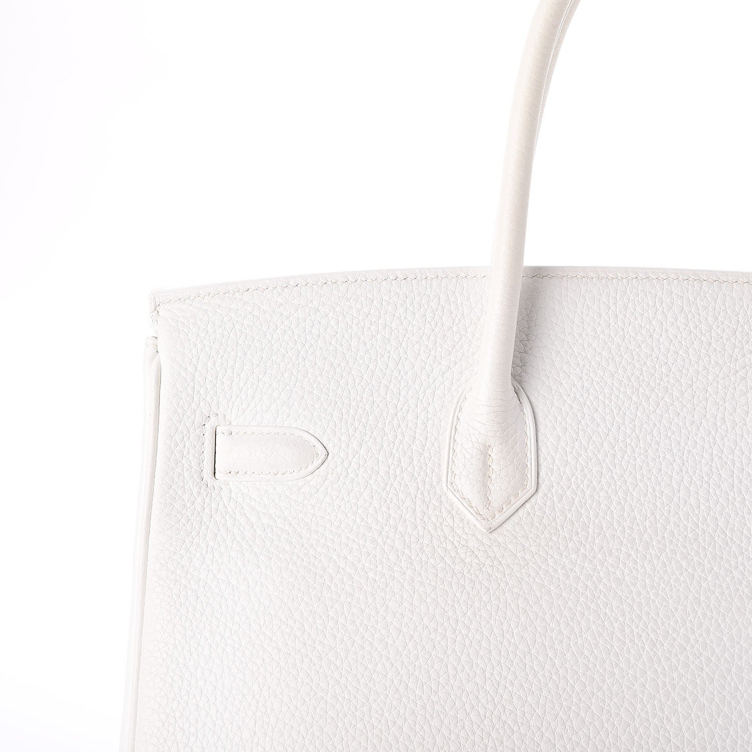 Hermes Taurillon Clemence Birkin 35 White 26 of 33