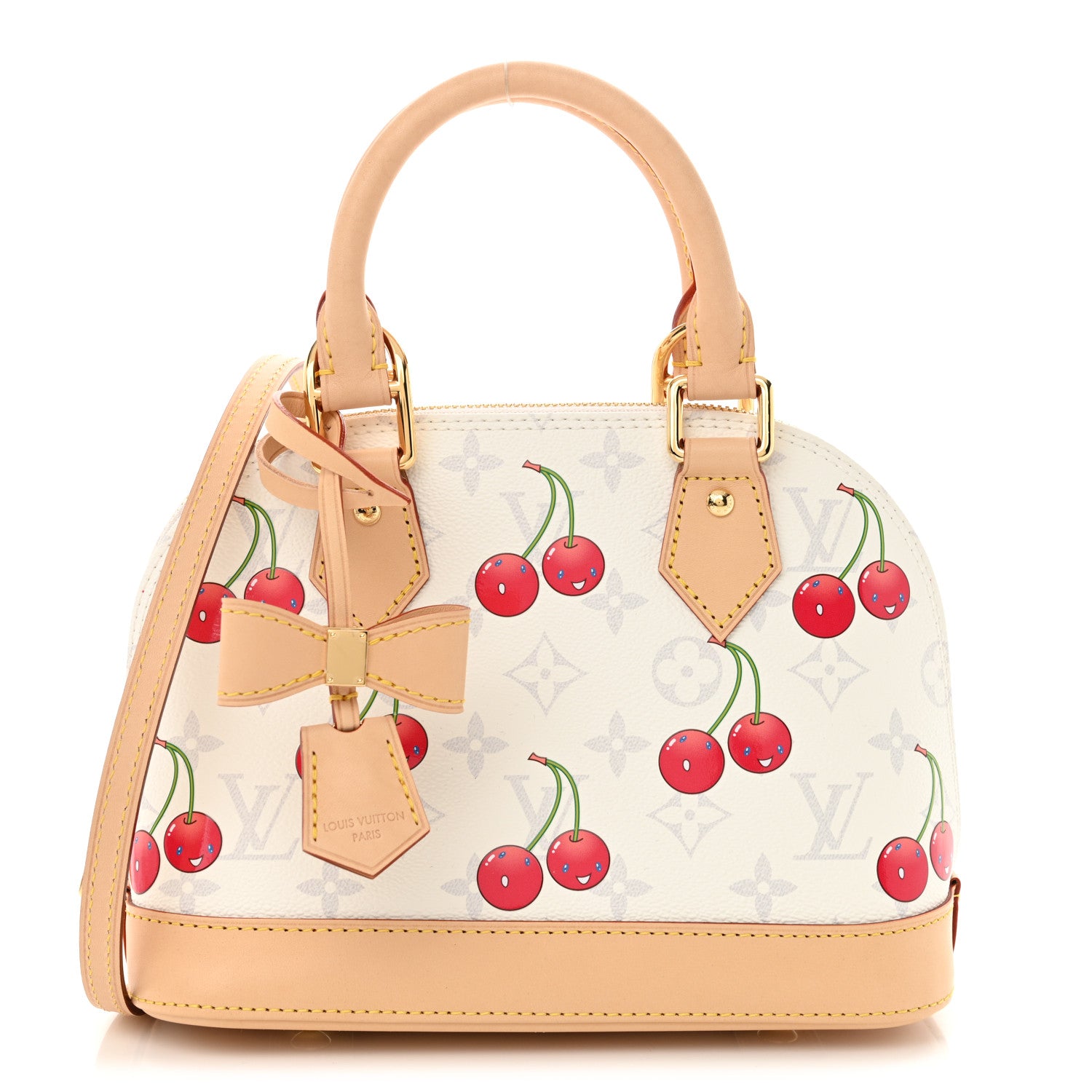 Louis Vuitton LV X TM Monogram Cerises Alma BB White 1 of 9