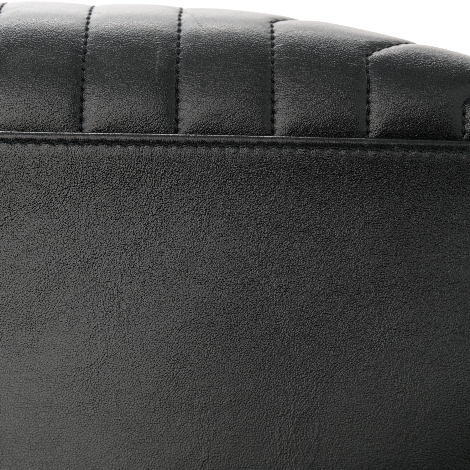 Saint Laurent Calfskin Y Quilted Monogram Large Loulou Chain Satchel Black 13 of 14