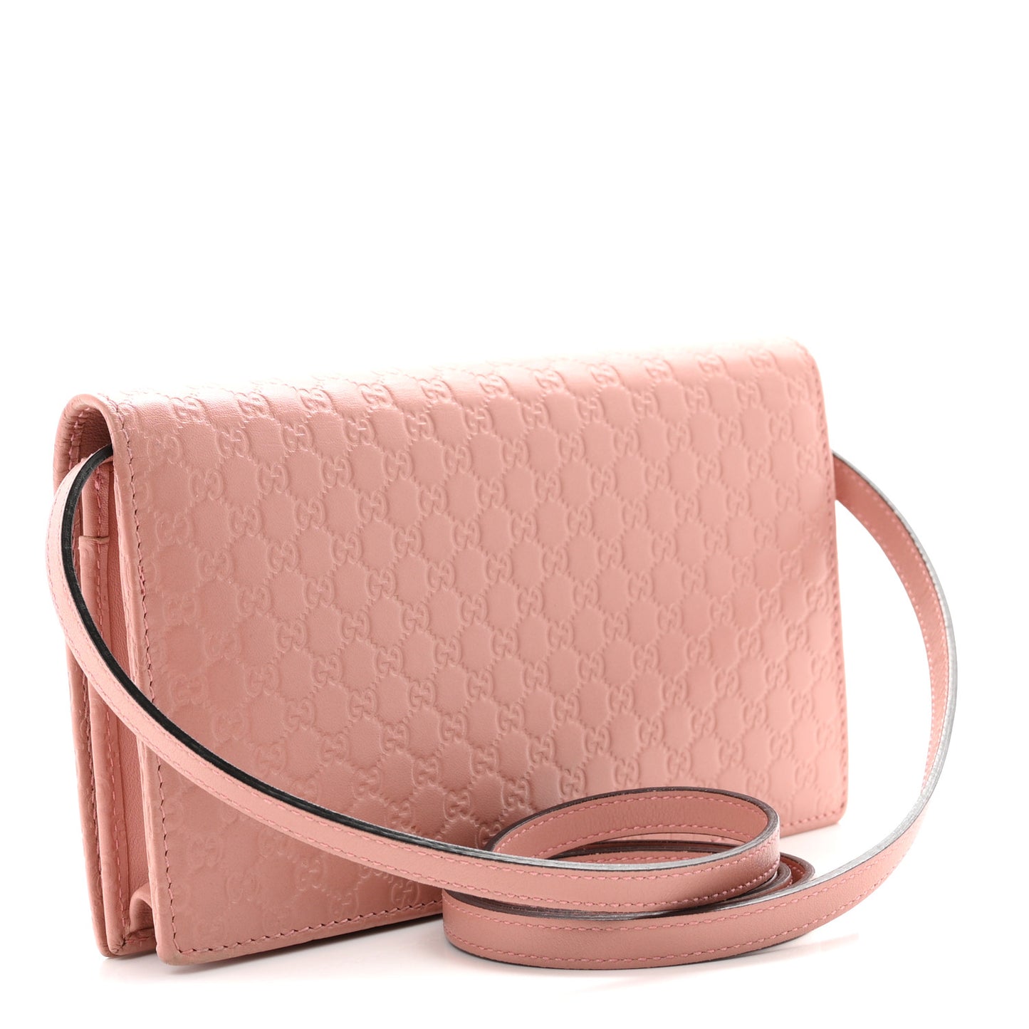 Microguccissima Crossbody Wallet Soft Pink