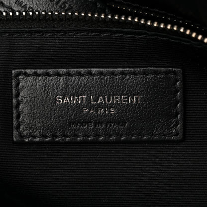 Saint Laurent Crinkled Calfskin Matelasse Monogram Large Niki Chain Satchel Black 6 of 10