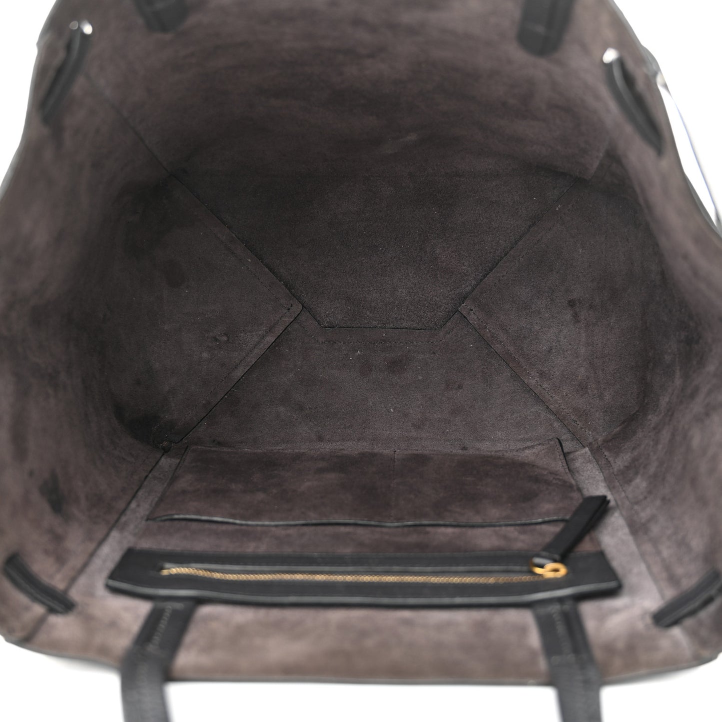 Soft Grained Calfskin Small Belt Cabas Phantom Grey