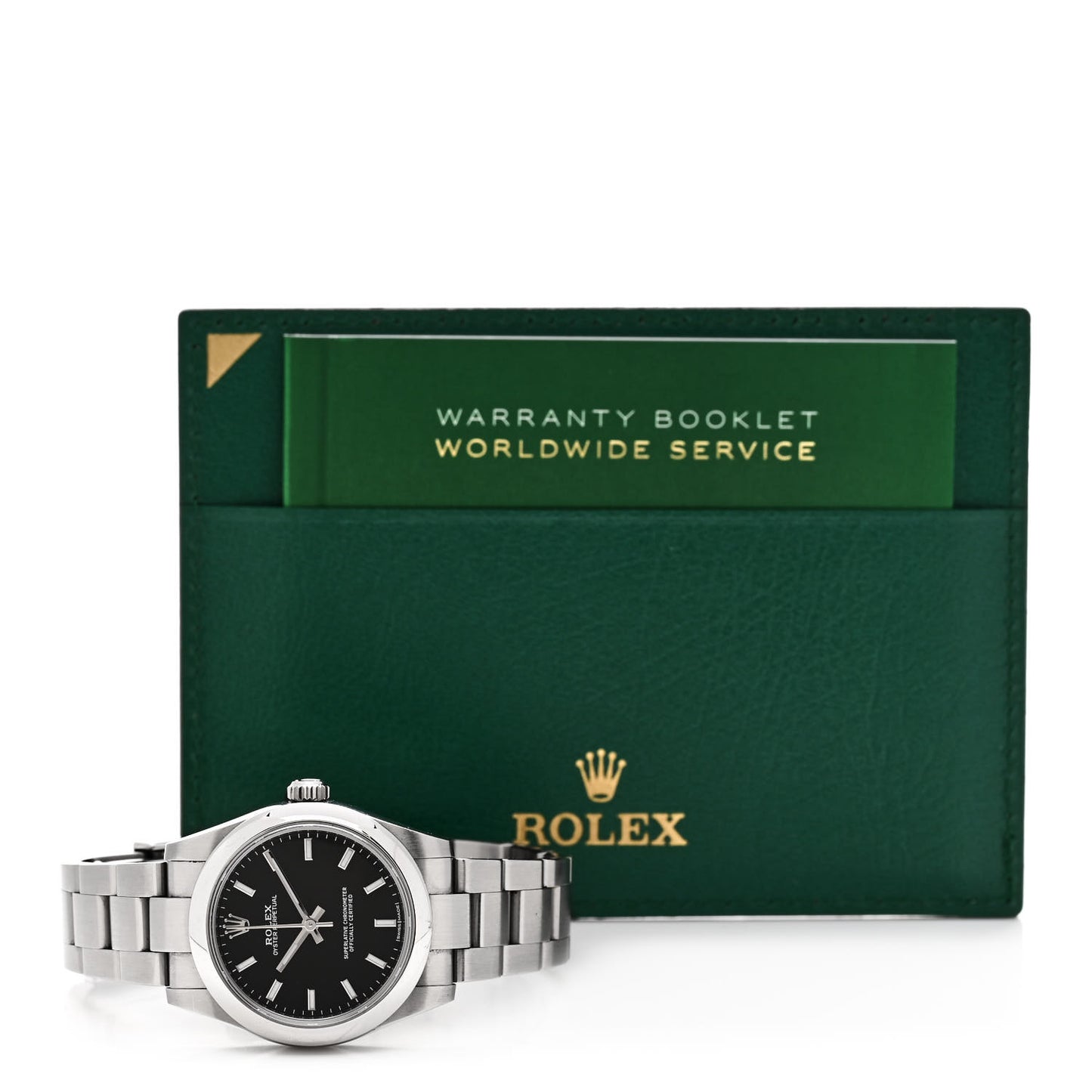 Stainless Steel 31mm Oyster Perpetual Watch Black 177200