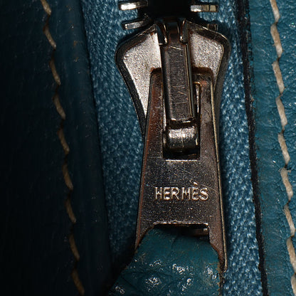 Hermes Togo Kelly Retourne 32 Blue Jean 18 of 19