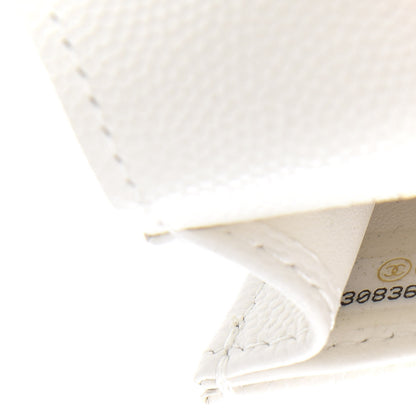 Chanel Caviar Quilted Airpods Case White 8 of 10