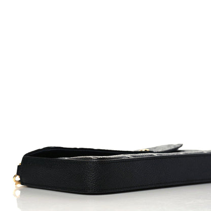 Louis Vuitton Empreinte Pochette Felicie Chain Wallet Black 5 of 9