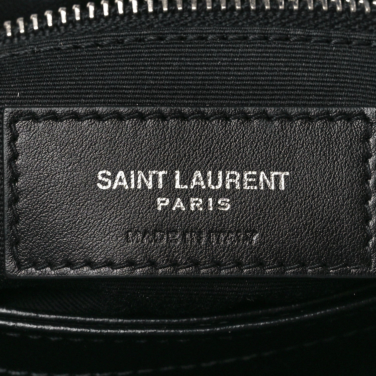 Saint Laurent Calfskin Y Quilted Monogram Toy Loulou Crossbody Bag Black 7 of 12