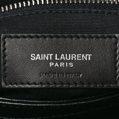 Saint Laurent Calfskin Y Quilted Monogram Toy Loulou Crossbody Bag Black 7 of 12