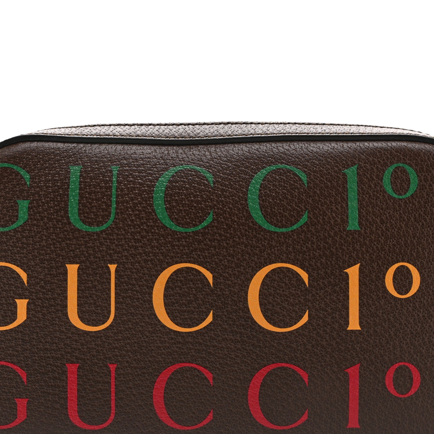 Gucci Textured Dollar Calfskin Gucci 100 Aria Belt Bag 80 32 New Acero Multicolor 9 of 11