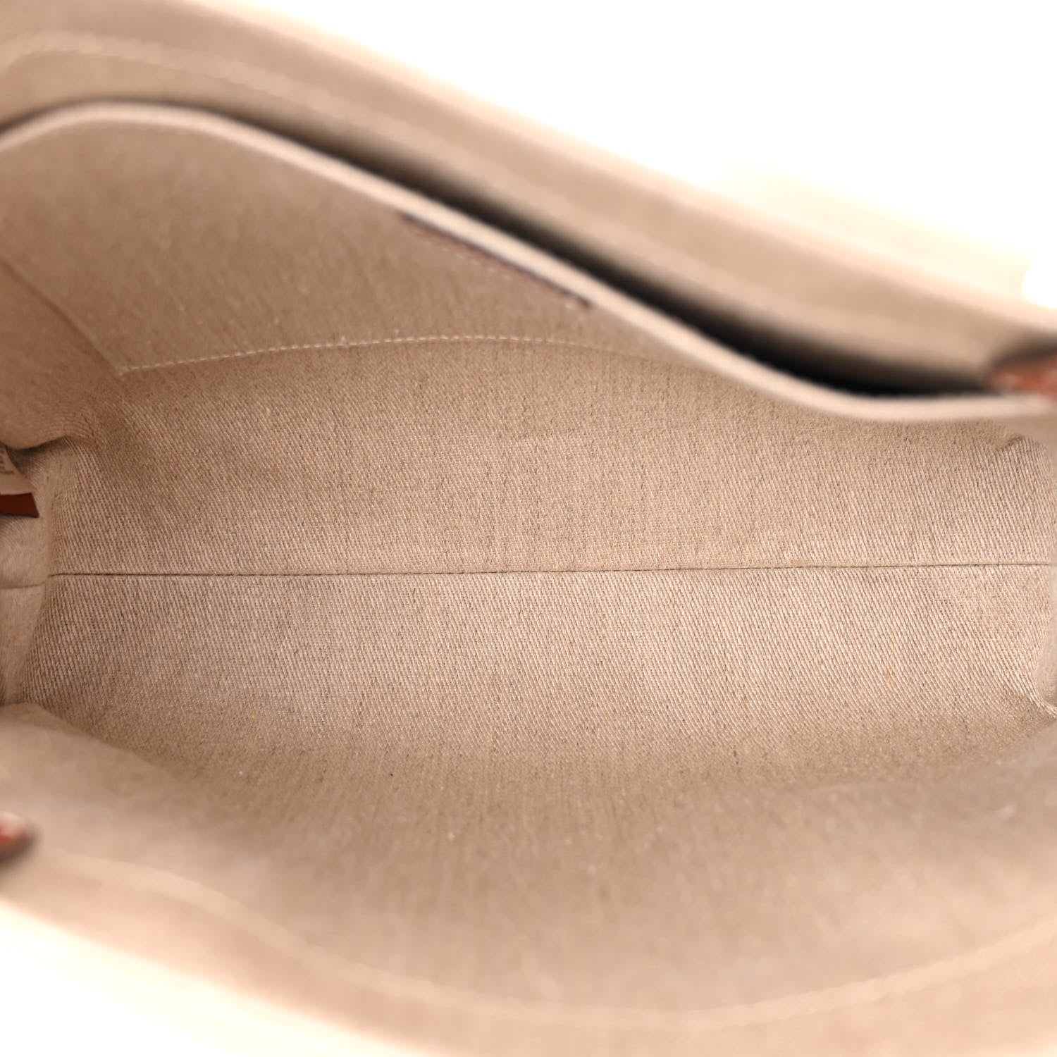 Chloe Linen Calfskin Medium Woody Ribbon Tote White Brown 5 of 10